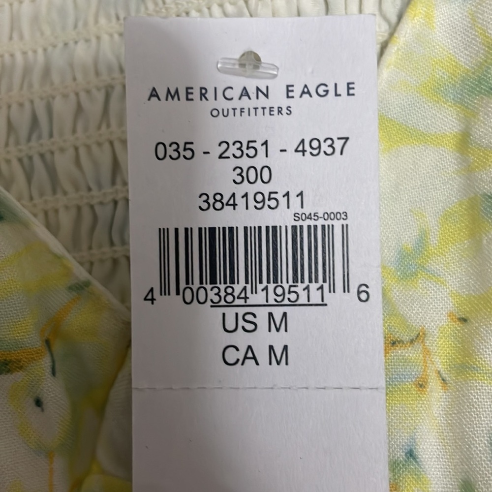 American Eagle Crop Top Summer Spring Adjustable Synching - Picture 3 of 3